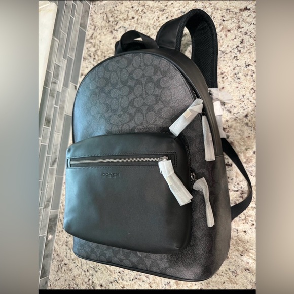 🆕Coach Black unisex Backpack - Picture 2 of 14